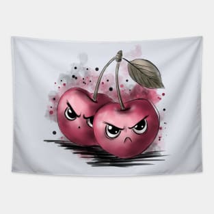 Grumpy Cherries Tapestry