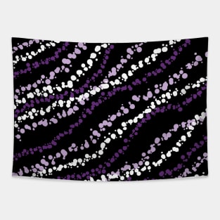 Dotty Purple Line Pattern Tapestry