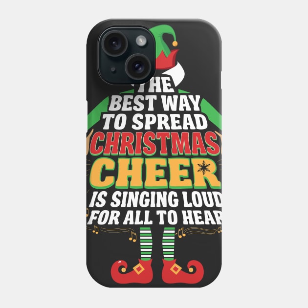 Awesome Elf Christmas Cheer Singing Loud Movie Quotes Phone Case by interDesign