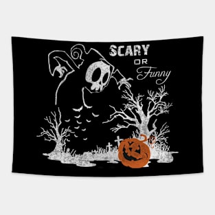 Scary or Funny Tapestry