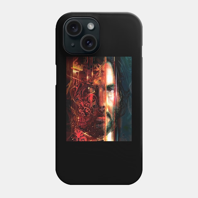 John Wick Justice Journey Phone Case by A Cyborg Fairy