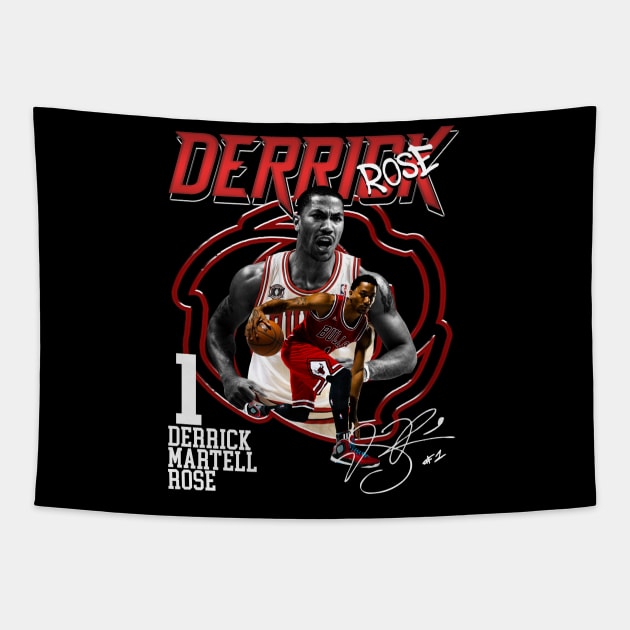 Derrick Rose Bootleg Tapestry by Ichan Graphic Designs