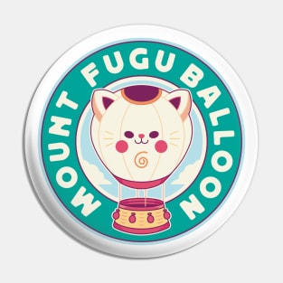 Mount Fugu Kawaii Balloon Pin