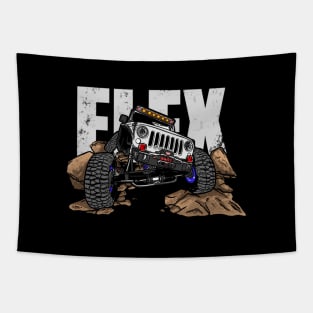 White Jeep Flex Tapestry