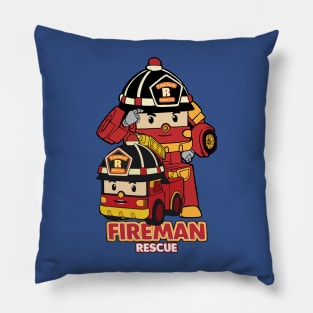 Robocar Fireman Pillow