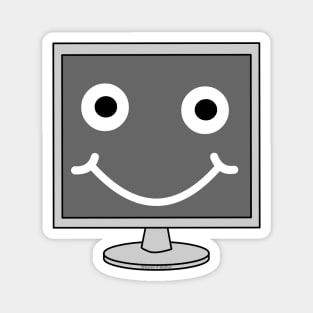 Computer Monitor Smiling Face Magnet