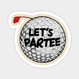 Let's Par Tee Magnet