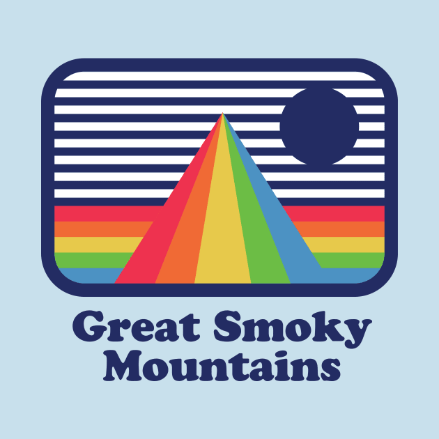 Great Smoky Mountains Hippie Rainbow by PodDesignShop