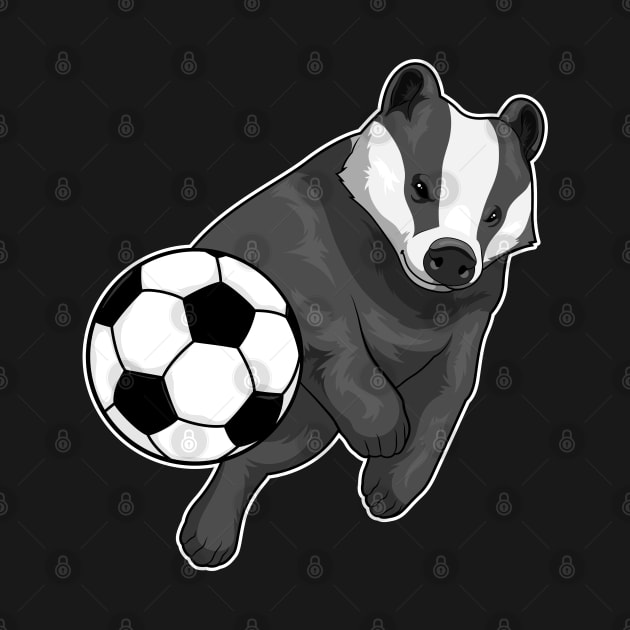 Honey badger Soccer player Soccer by Markus Schnabel