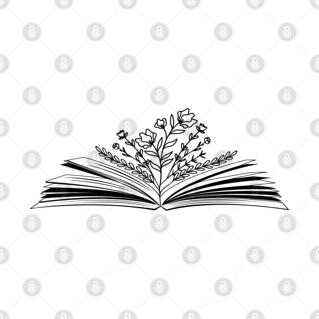 Wild flower Book Lover Keep Reading Book Lovers by uncommontee