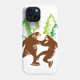 sloth love skating in christmas day,  sloth lover gifts Phone Case