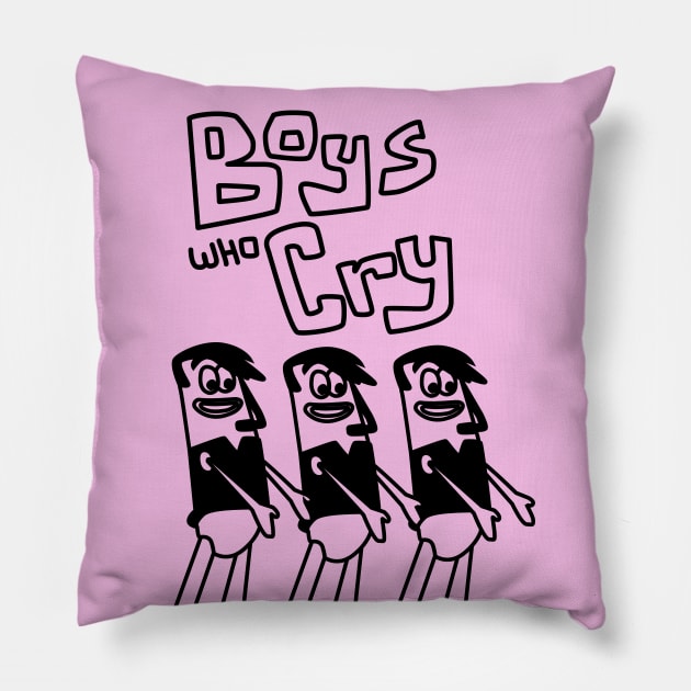 Boys who Cry band Pillow by tamir2503