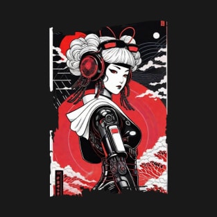 Japanese  Cyber Girl - Futuristic Style T-Shirt