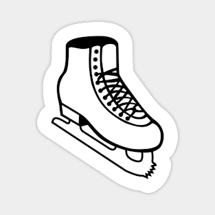 Ice Skates or Ice Skating Shoes Boots with Blades Cartoon Retro Magnet