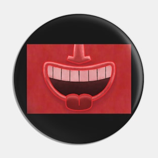 Red Cherry Tiki Smile Mask! Pin