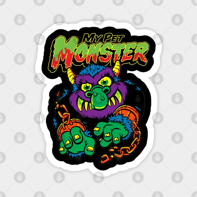 MY PET MONSTER // RETRO Magnet by Niko Neon