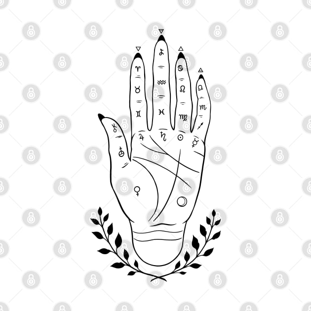 Palmistry hand by OccultOmaStore