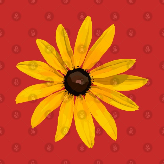 Black-Eyed Susan (Red) by ziafrazier