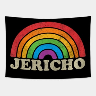 Jericho - Retro Rainbow Flag Vintage-Style Tapestry