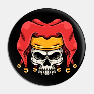 The Jester Skull Pin