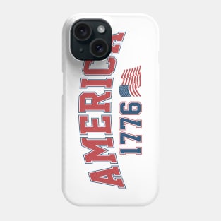 America Arched Varsity Font Phone Case