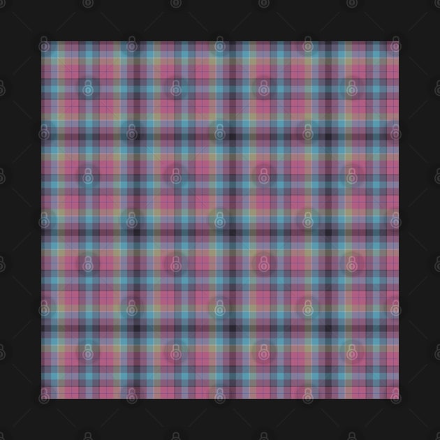 Suzy Hager "Rowan" Plaid w Violet, Blue, Grey, Pink, Red and Green for Prettique by suzyhager