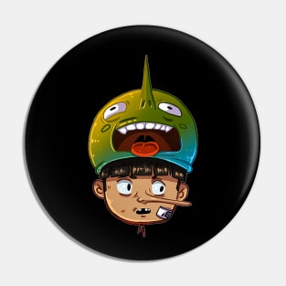 crazy boy Pin