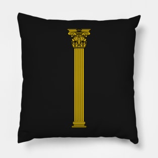 Golden Corinthian column Pillow