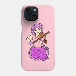 Cute violin girl Phone Case