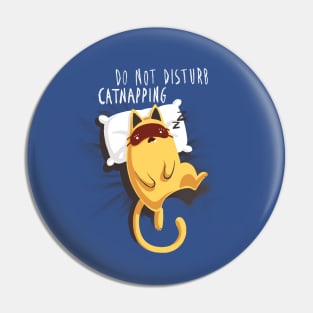 Do not disturb - Cute Funny Kitty - Cat Nap - Computer Work Pin