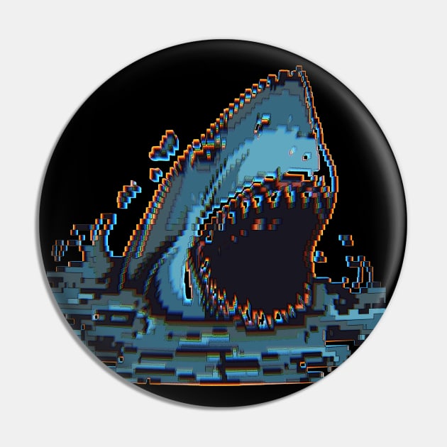 Great White Shark Pin by SpottydoggCreatives