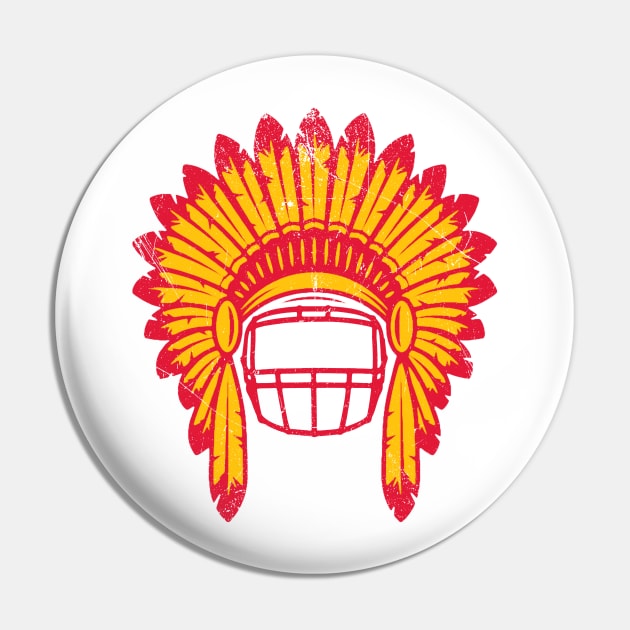 Chiefs Headdress - White Pin by KFig21