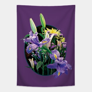 Irises - Bouquet with Japanese Irises Tapestry