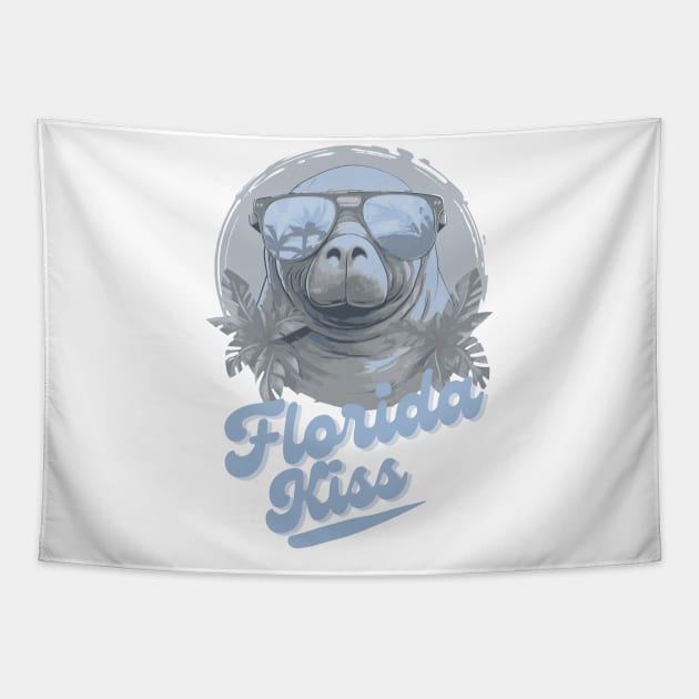 Florida kiss Tapestry by GraphGeek