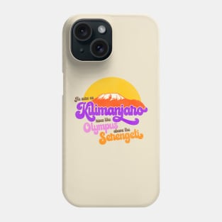 AFRICA Toto Lyrics As Sure As Kilimanjaro Phone Case