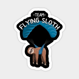 Team Flying Sloth Skydiving Paraglider Magnet