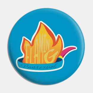 Flaming Pansexual Pin