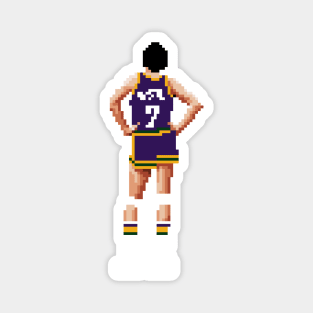 Pete Maravich Pixel Magnet