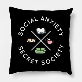 Social Anxiety Secret Society Pillow