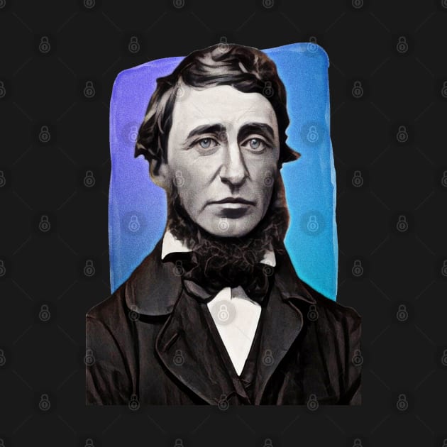 American Philosopher Henry David Thoreau illustration by Litstoy 