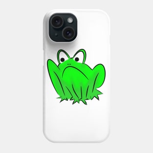 Grumpy frog Phone Case