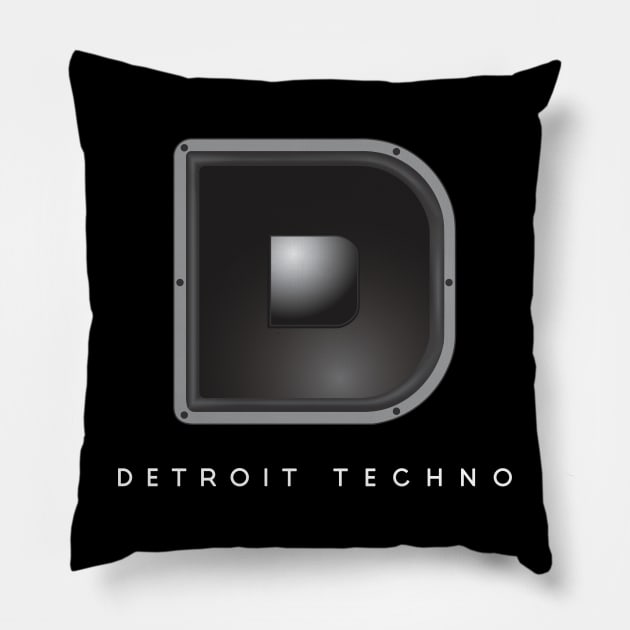 Detroit Techno Speaker Pillow by Blasé Splee Design : Detroit