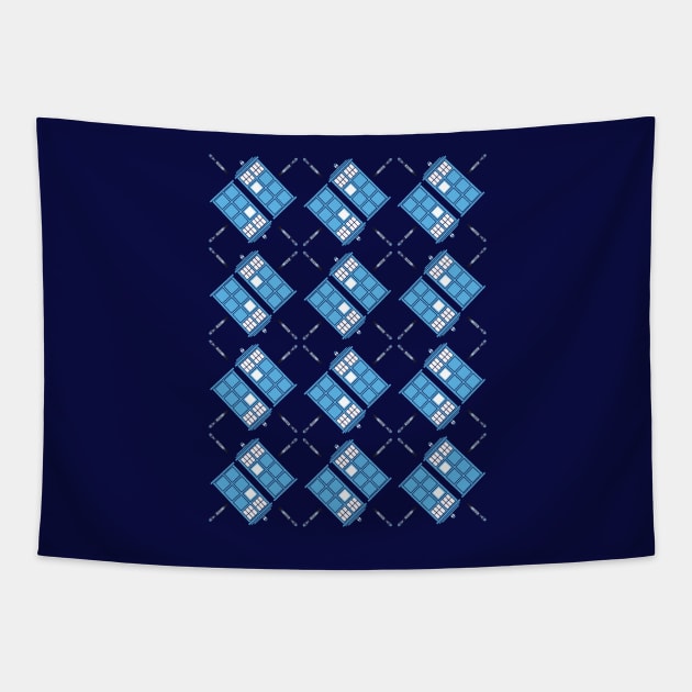 Gallifrey Argyle Tapestry by TeeMagnet