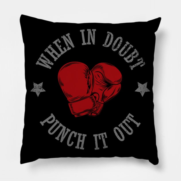 BOXING Pillow by HSDESIGNS