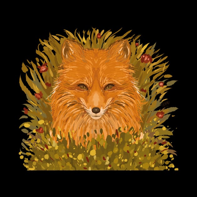 Red Fox in the Grass by rnmarts