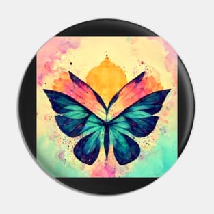 butterfly, flower, floral, gold, beautiful, blue, cute, colorful Pin