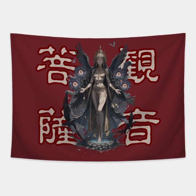 Avalokitesvara Tapestry by calorie no rutubo