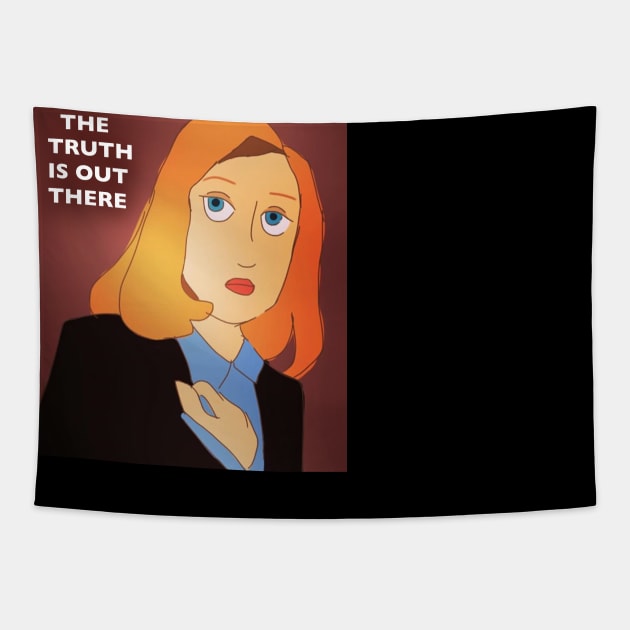 Scully: The Truth is Out There Tapestry by allstarish