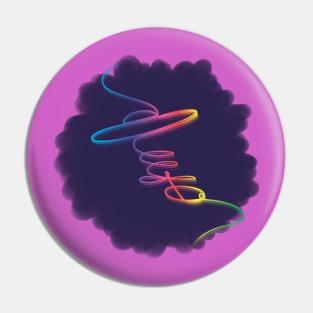 Abstract UFO Pin