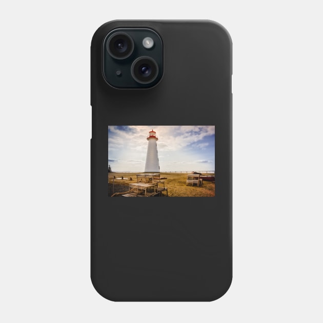 Point Prim Lighthouse P.E.I. Canada 3 Phone Case by Robert Alsop